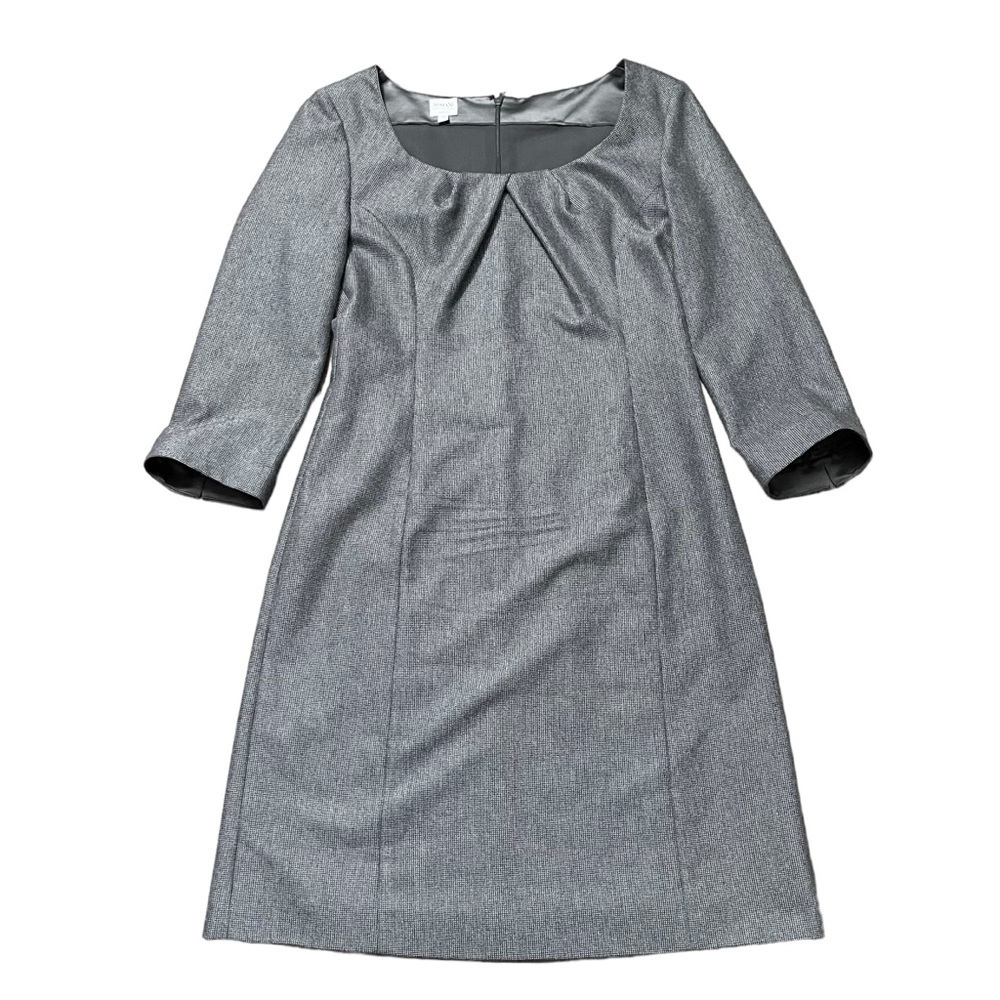 Armani Collezione Grey & White Sheath Dress US 10
